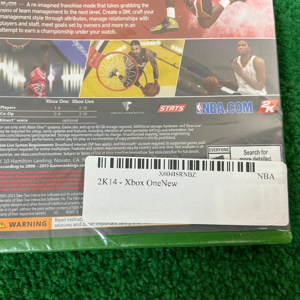 NBA 2K14 (Microsoft Xbox One, 2013) Brand New Factory Sealed!! 🔥 Rare - Image 3 of 4