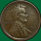 1917-S Lincoln Wheat Cent Choice Extremely Fine XF+ Coin #36768