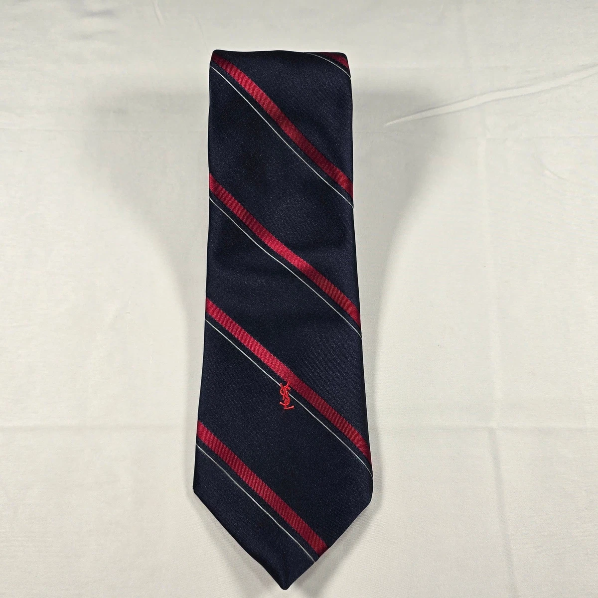 Saint Laurent Blue Striped Ties for Men for sale | eBay