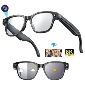 Verres intelligents 8mp appareil photo avec AI traduction