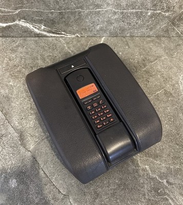   BMW E39 E38 OEM Armrest Phone Console Black RARE Tested Working