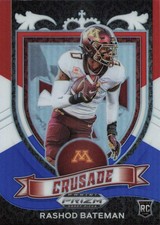 2021 Panini Prizm Draft Picks - Crusade Rashod Bateman #166 Blue Prizm /199 (RC)
