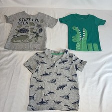 4T Carter s Polo Whale Shirt, Alligator Sleep Shirt And Graphic Shirt