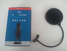 Logitech for Creator Blue Microphone Yeti USB Microphone Blackout W Pop Filter