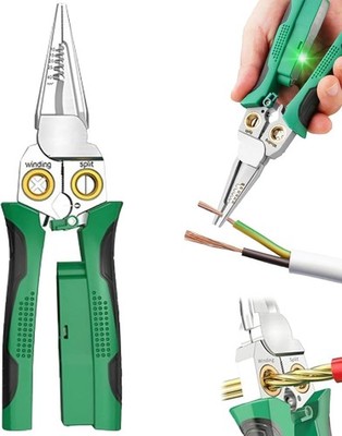 8 In 1 Wire Stripper With Voltage Tester, Multi-Function Electric Wire Stripping