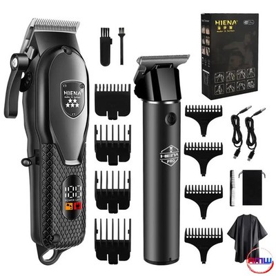 Hiena Electric Hair Trimmer With LCD Display, 15-30 Min Battery