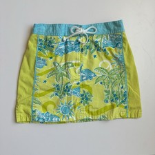 Lilly Pulitzer Girls Skirt Size 5 Tropical Palm Print