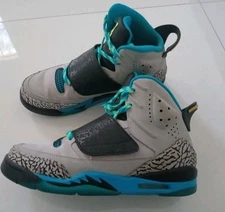 Nike Air Jordan Son of Mars BG 'Grey Blue Lagoon'512246-007 Basketball Shoe 7Y