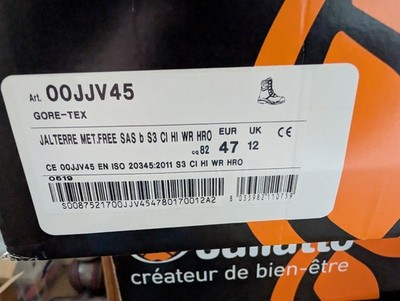 Jallatte Jalterre 00JJV45 Metal Free Goretex Vibram S3 Safety