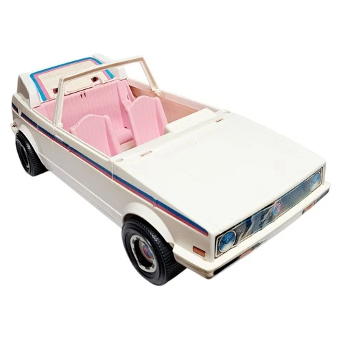 Vintage Barbie Convertible Jazzie White Volkswagen Car 1981 No Windshield Rare