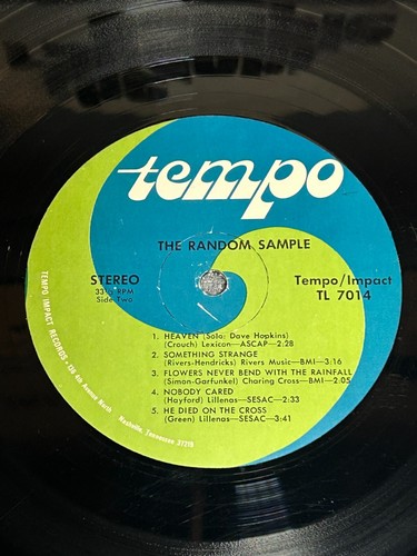 The Random Sample - S/T - Tempo - VG/EX - Folk Psych - Ultrasonic Clean - Groovy - Imagen 5 de 7