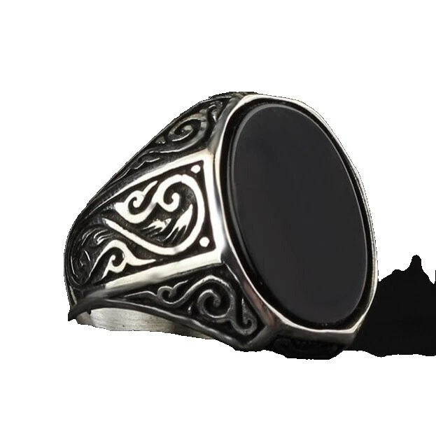 Anillos de ónix 9,5 para hombre