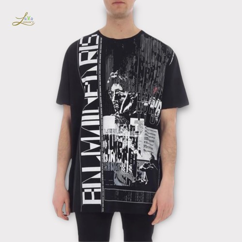BALMAIN T SHIRT WORLD TOUR OVERSIZED SIZE XS - Picture 2 of 7