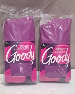 Goody Styling Essentials Shower Cap, 3 count - 2 PackColors May Vary