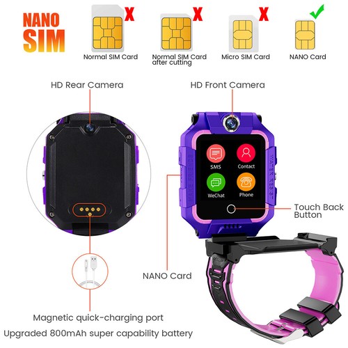 Smart Watch T10 for Kids with Dual Camera 4G SIM LBS/RUNNING/GPS, Boys and Girls - Picture 24 of 62