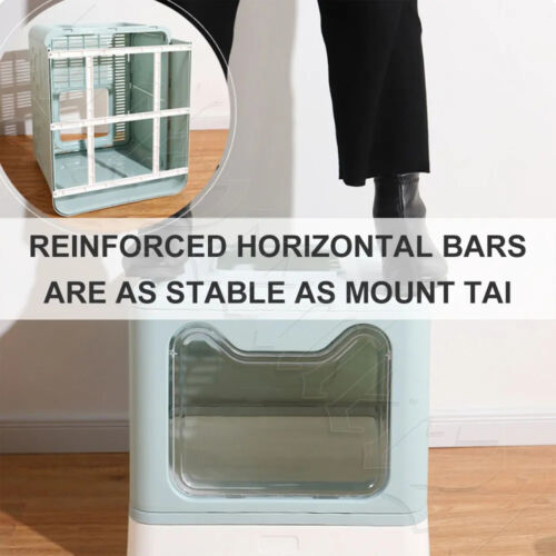 Self-Cleaning Hooded Cat Litter Box Enclosed Large Kitty Toilet Box Tray Refills - Picture 2 of 15