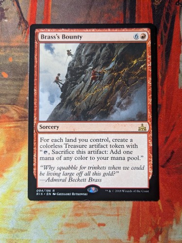 MTG Card: (1x) Brass's Bounty (Rivals of Ixalan) - 第 1/1 張圖片