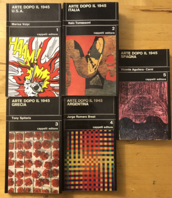 Kunst nach 1945 - Hüte Verlag 5 Bände direkte Halskette Giulio Carlo Argan