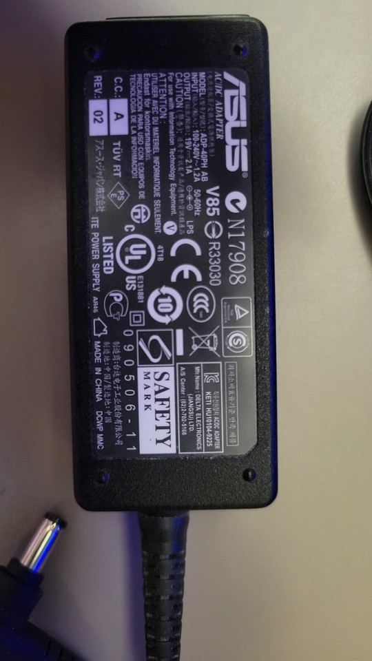 AC/DC Adapter Compatible For Asus Eee PC 1001P 1001PX
