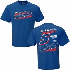 KYLE LARSON 5 NASCAR CUP BLUE HI OCTANE SHORT SLEEVE TEE SHIRT