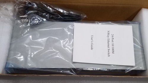 NWAY Ethernet Switch 24 port 10100 Rack Mountable Silver color - Picture 6 of 6