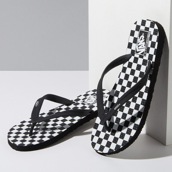 ★送料無料★ VANS MAKENA マケナスリッパサンダル VN0A3MTL5GU New VANS Mens MAKENA FLIP FLOPS VN0A3MTL5GU CHEKERBOARD US M
