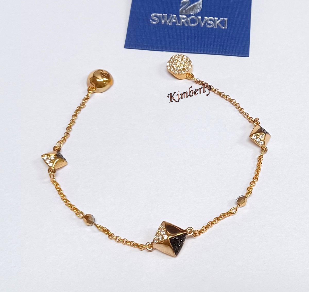 Swarovski Remix Black White Strand Bracelet Crystal ROS Authentic NEW  5352537