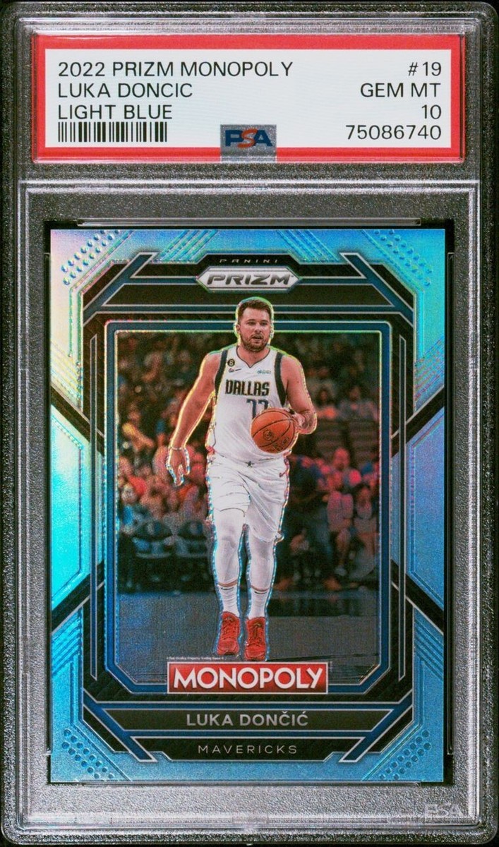 2022-23 Panini Prizm Monopoly Luka Doncic #19 Light Blue 159