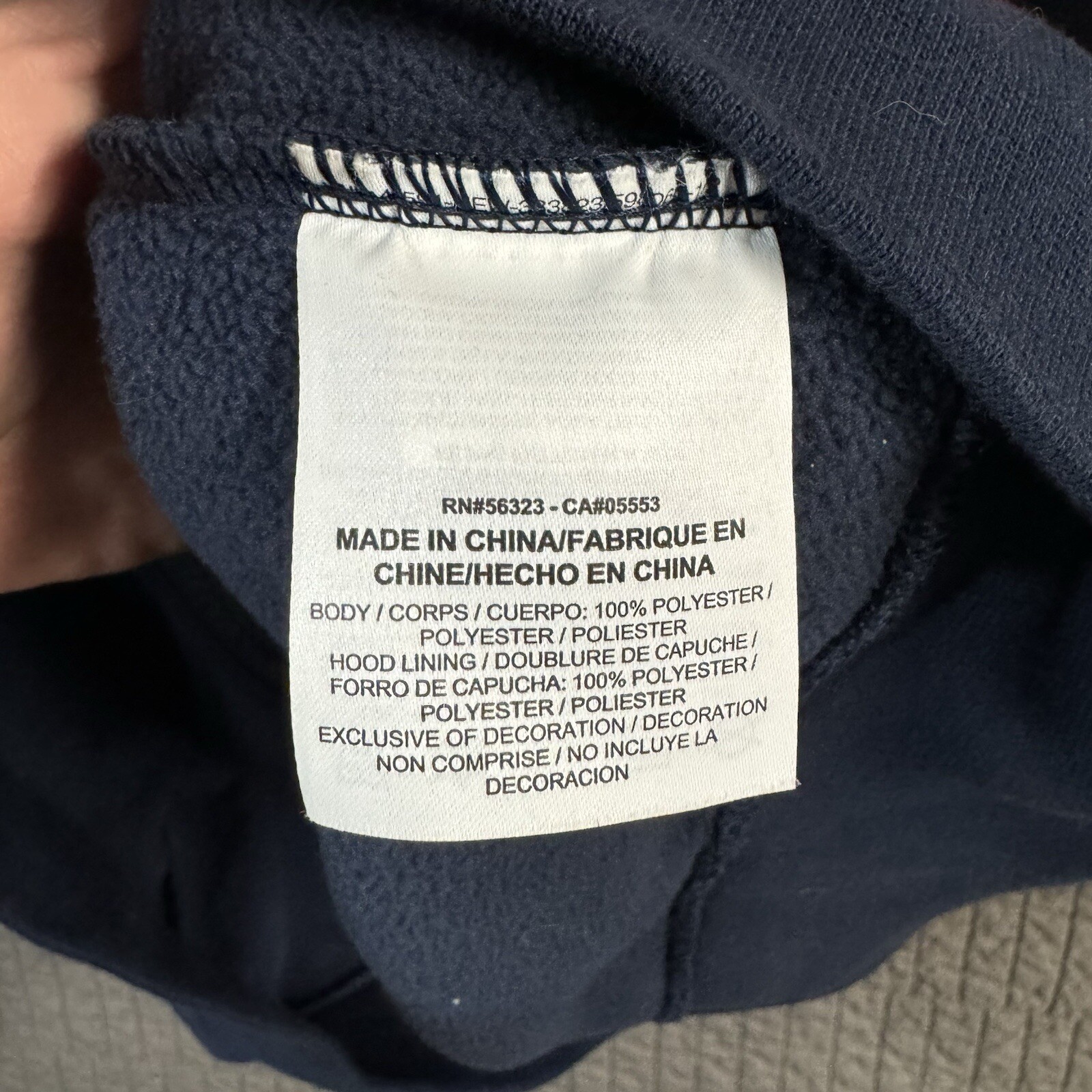 SACAI X NIKE Nike Sportswear Felpa con Cappuccio Uomo Blu Medio Rosso Polare Pile Zip Giacca Windrunner