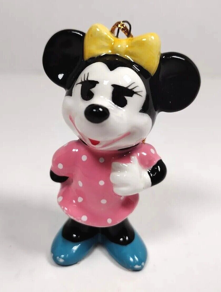 Vintage Disney Minnie Mouse Ornament Mini Miniature Figurine