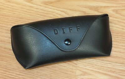 DIFF - Let's Make a Difference Black Unisex Sunglasses Case With Snap Lock 