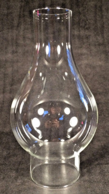 3 x 9 1/4'' Clear Glass Oil Lamp Chimney Shade for #2 burner and 3'' gallery CH964