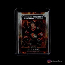 2021-22 O-Pee-Chee Platinum #256 Olle Alsing Senators Hot Magma #/499