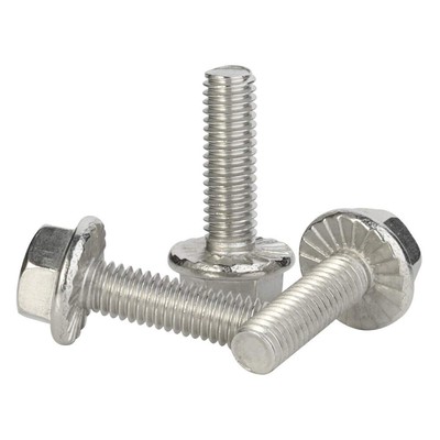 25 PCS 1/4-20 X 5/8" Flanged Hex Head Bolts - Stainless Steel A2, Black Finish (DIN 6921) - View #13