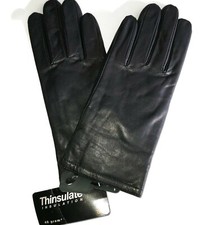 Ladies Leather Thinsulate Gloves, Medium