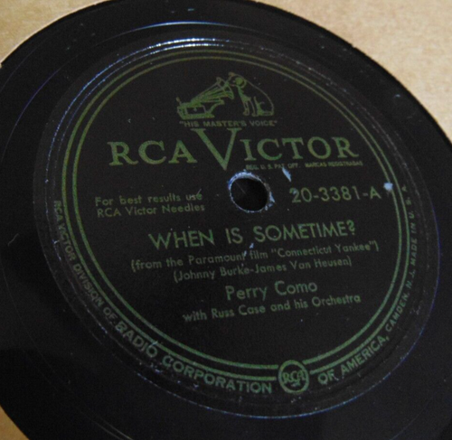 78RPM RCA Victor 3 record Set - Perry Como - Supper Club Favorites, sharp V+ E- - Picture 4 of 9