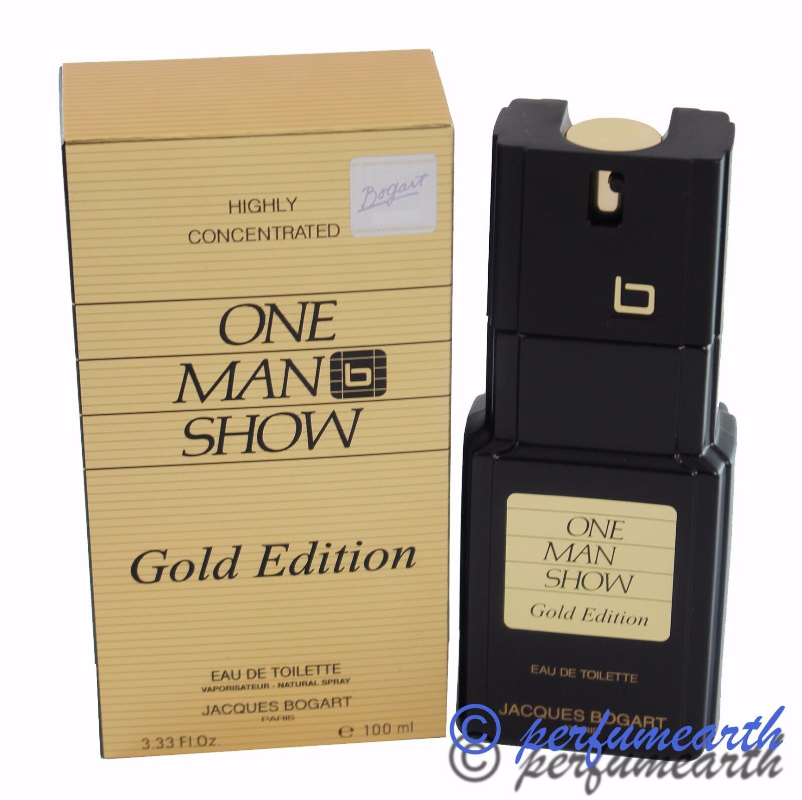 ONE MAN SHOW GOLD EDITION 3.3/3.4 / OZ EDT SPRAY BY JACQUES BOGART NEW IN BOX  