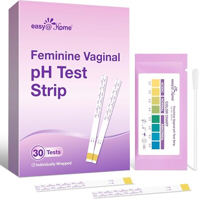 Easy@Home Vaginal pH Test -30 Strips | BV Test Kit at Home for Women
