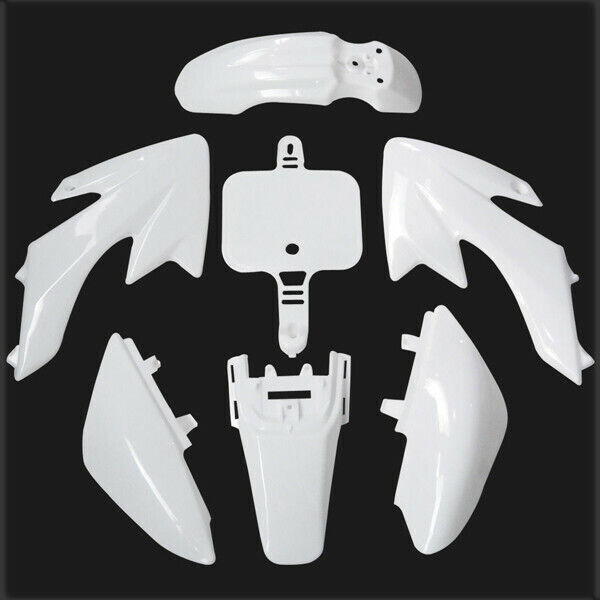 White Plastic Body Kit Set for 50cc CRF50F SSR SDG Taotao Pit Dirt Trail Bike US