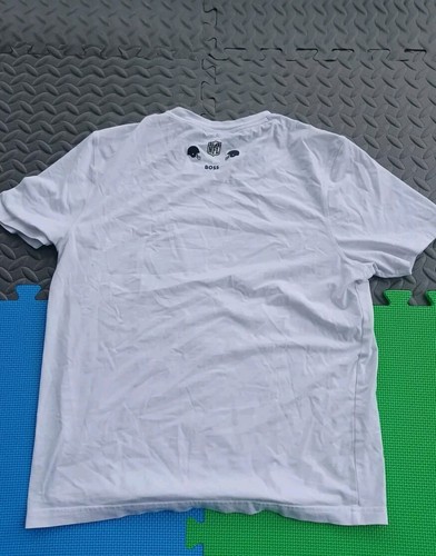 Camiseta BOSS X NFL Algodón Elástico Con Marca Las Vegas Raiders Blanca Pequeña - Imagen 6 de 8