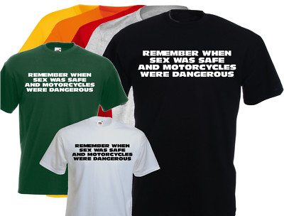 Biker T-Shirt, T-Shirt Biker, Remember When...T.Shirt Baumwolle NEU New