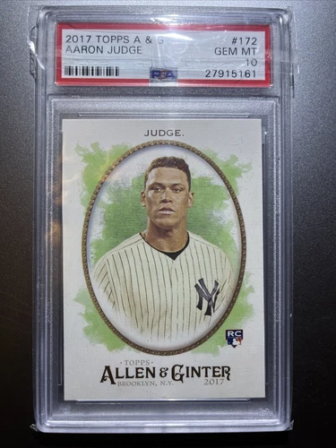 AARON JUDGE RC 2017 TOPPS ALLEN & GINTER #172 PSA 10 NEW YORK YANKEES
