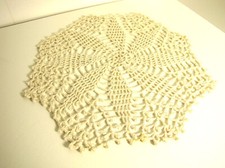 Ricamato uncinetto centrino puro cotone bianco stella otto punte di Natale 19 cm