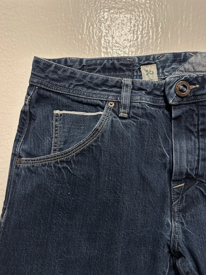 Volcom 36 x 32 Vorta Slim Dark Wash Selvedge Denim Jeans - Image 2 of 4