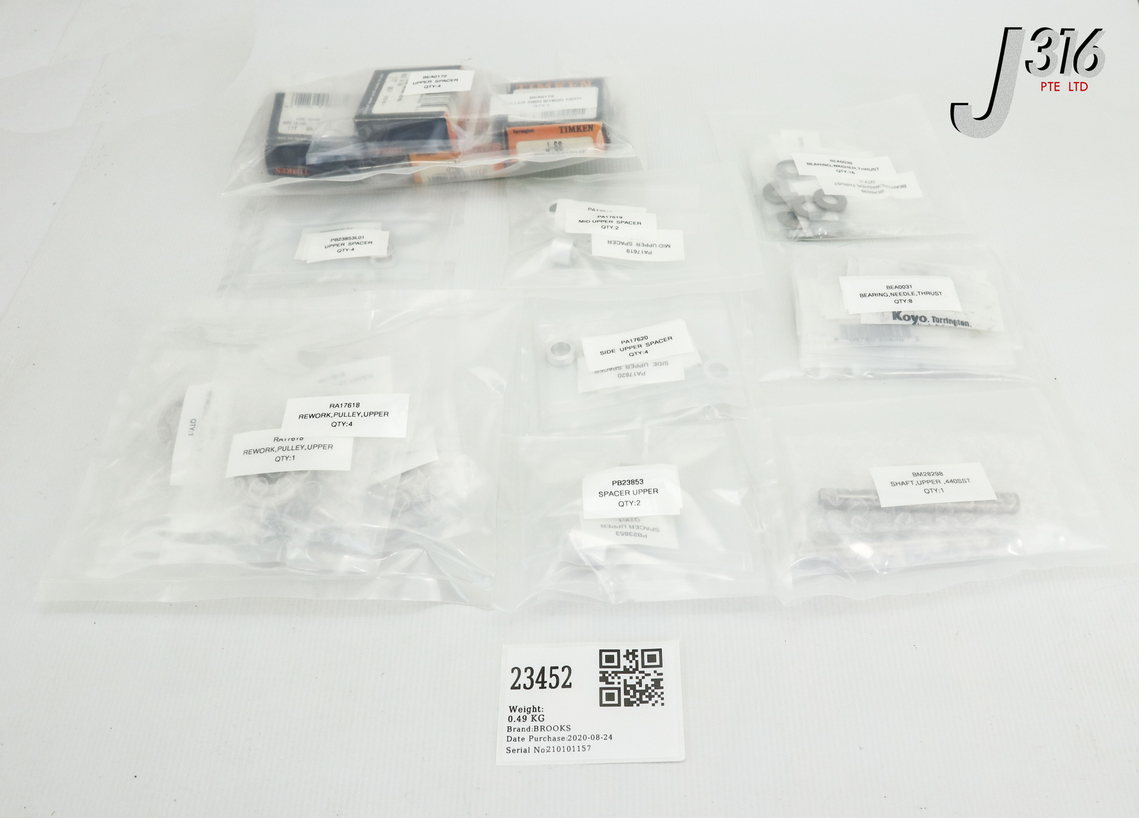 23452 BROOKS KIT TWR SHFT UPPER REPLACEMENT (NEW) 70017417 | eBay 50プリウスリアピースストレートマフラー
