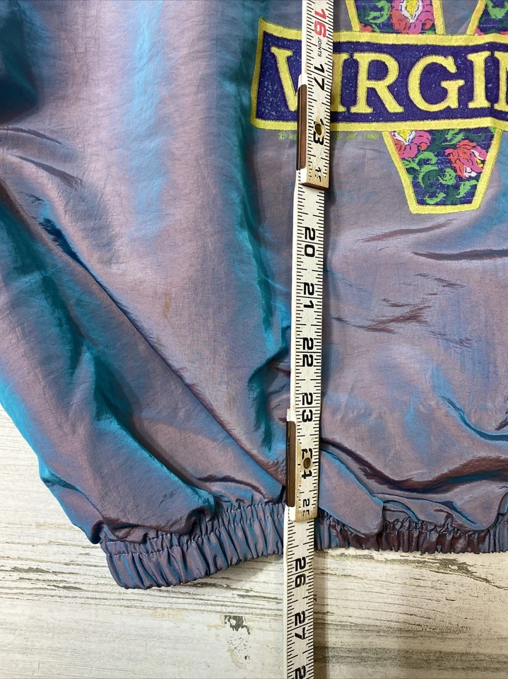 Vtg Surf Style Pull Over Iridescent Jacket One Size Fits All VA Virginia Beach - Image 4 of 4
