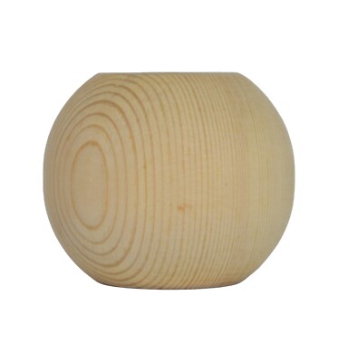 Kleiner Kiefer schlichter Brötchenfuß 67 mm * 56 mm Holz Möbelfüße MENGE WÄHLBAR A3PB