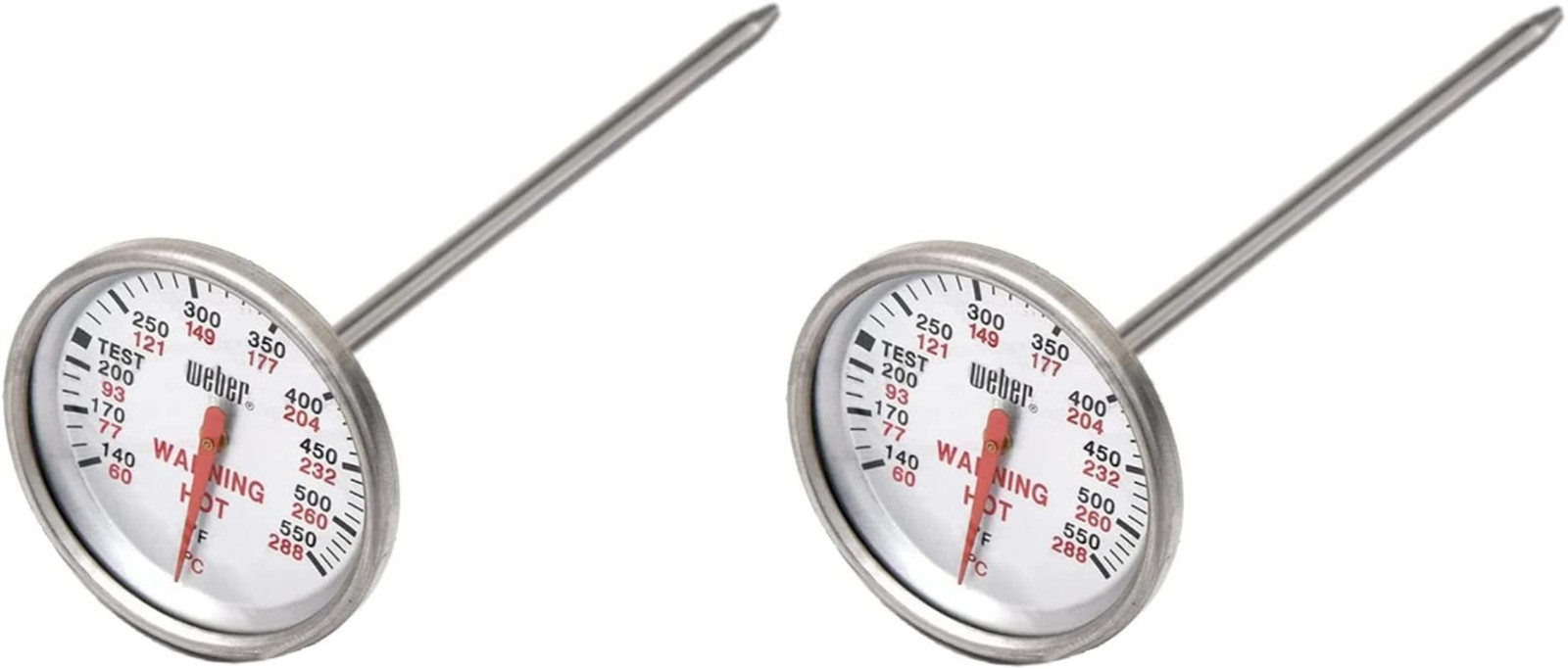 Genuine Weber Gas Grill Replacement Dual Purpose Thermometer