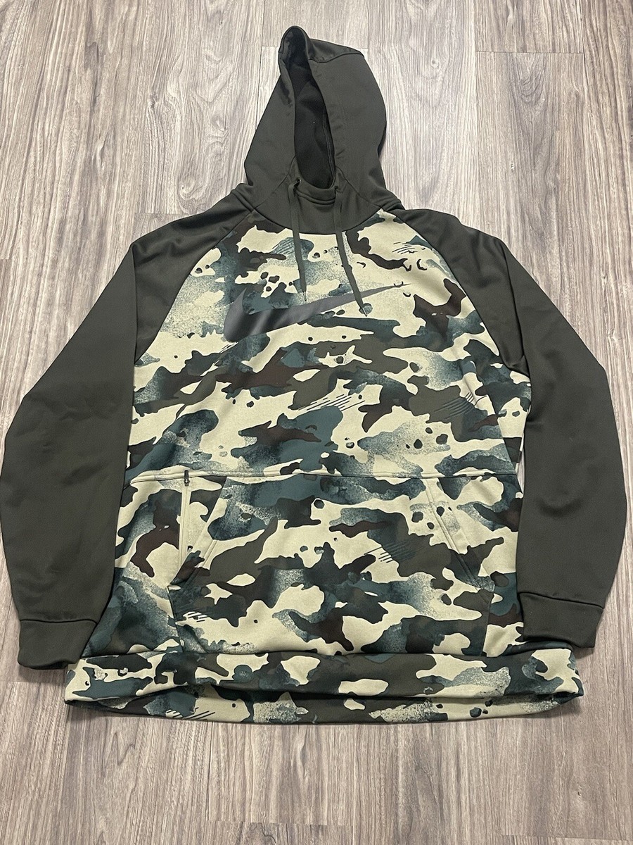 nike camo training hoodie