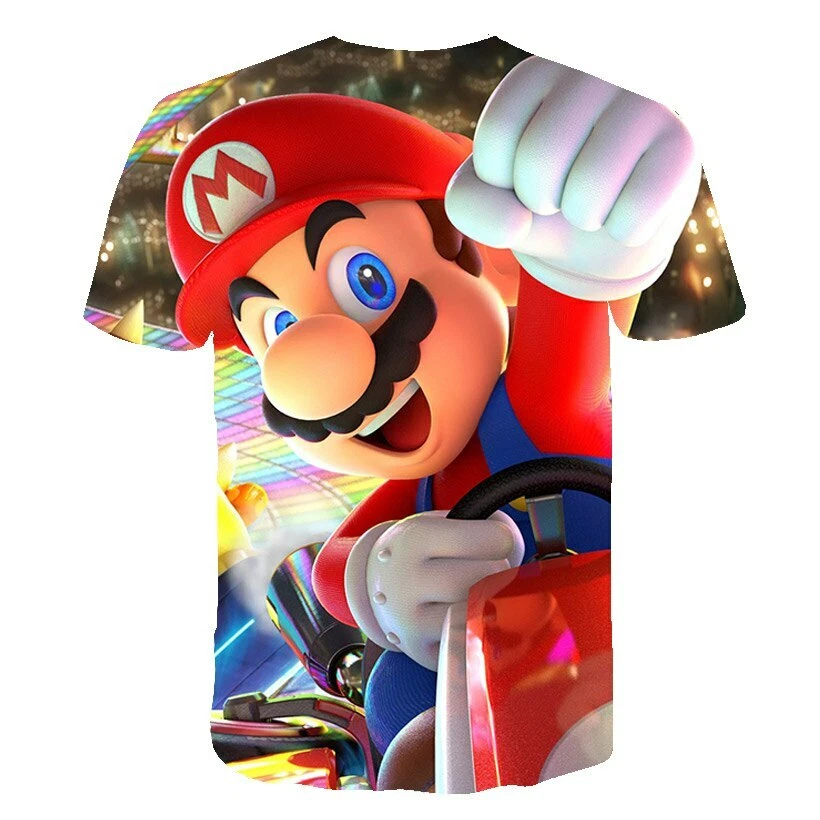 Camisetas con estampado 3D para niños y niñas al estilo de SuperMario Luig. Foto 2 de 3
